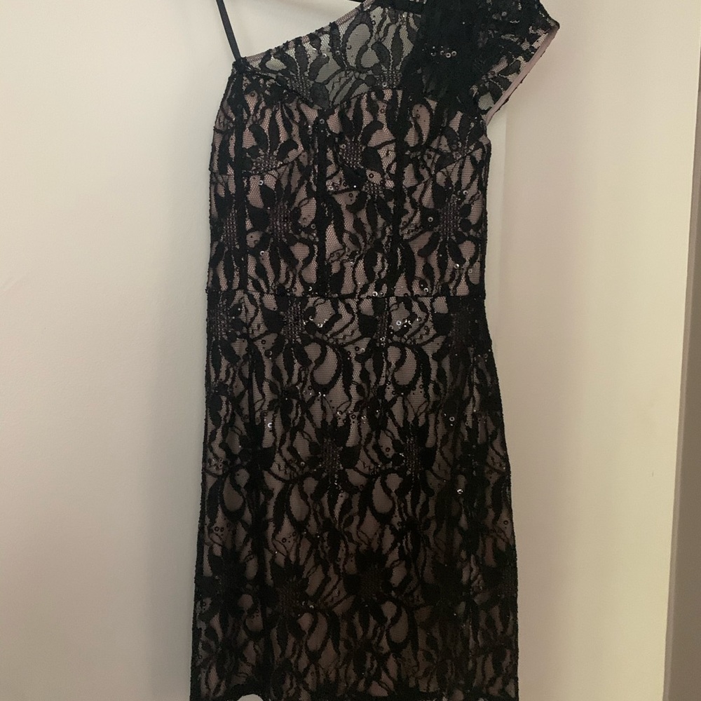 Black lace dress